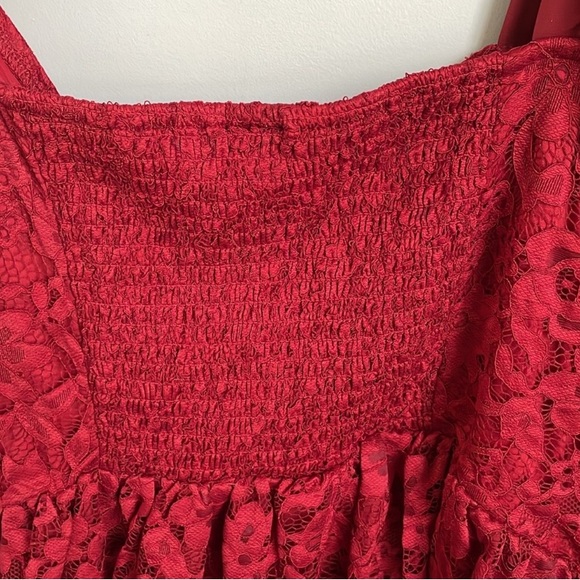 New Torrid Dark Red Lace Short Sleeve
Babydoll Top Size 2X - Picture 12 of 12